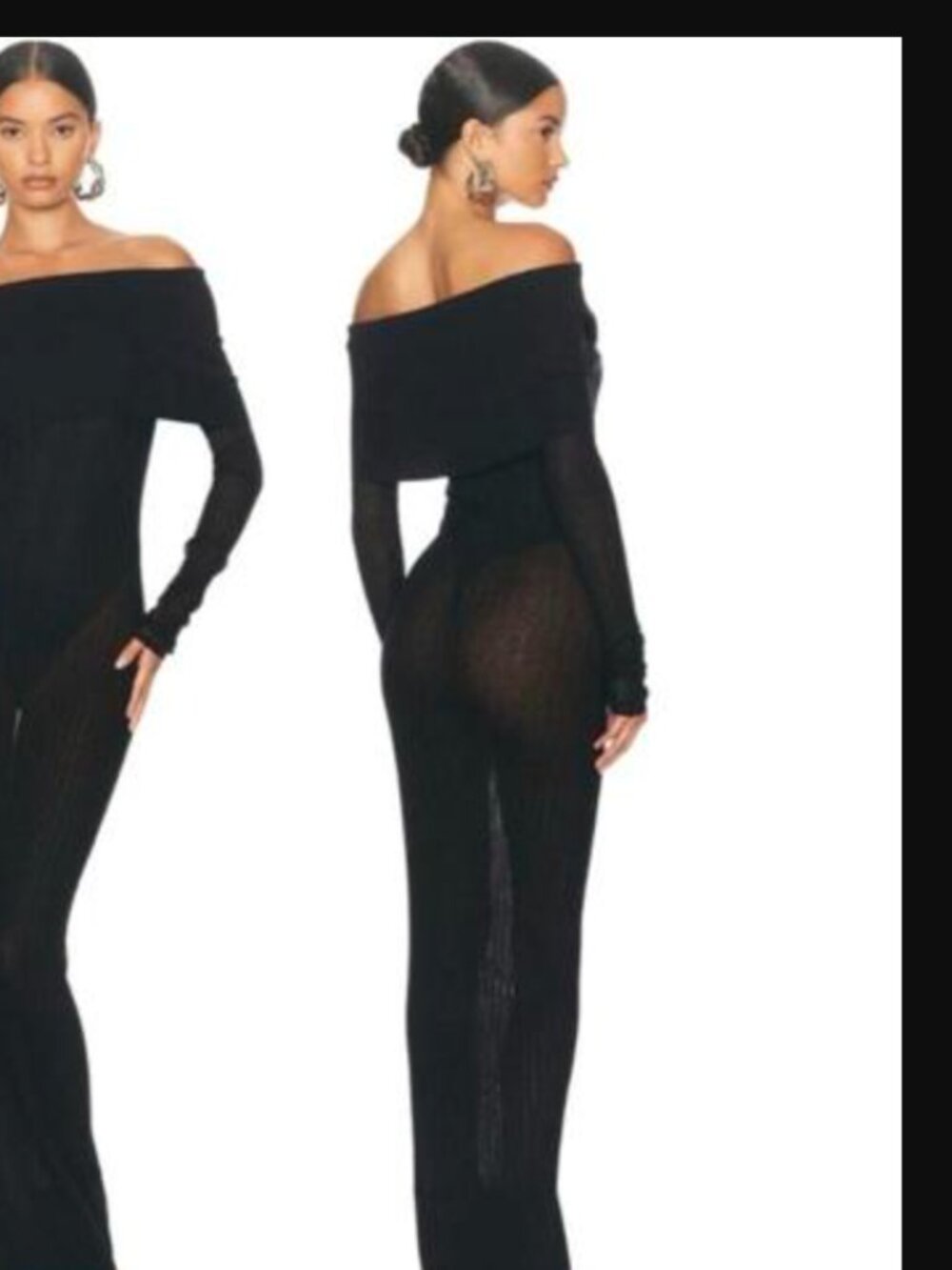 Helsa Justin Dress in Black NWT